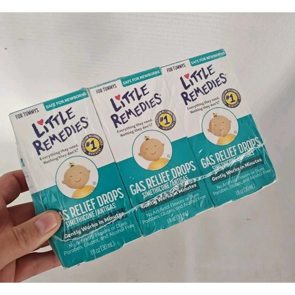 Little Remedies Gas Relief Drops Safe For Newborns 1 FL OZ X Pack of 3 Exp 11/25